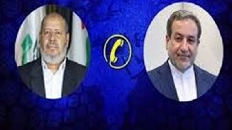 اتصال هاتفي بين عباس عراقجي وخليل الحية