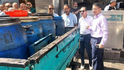 ضبط سيارة محملة بزيوت غير صالحة للاستهلاك الآدمي خلال حملات بالمنيا