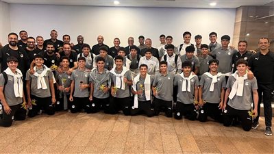 بدء احتفالية تكريم منتخب مصر للناشئين بعد برونزية أمم أفريقيا