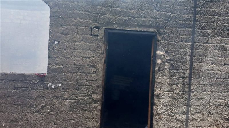 جانب من الحريق 