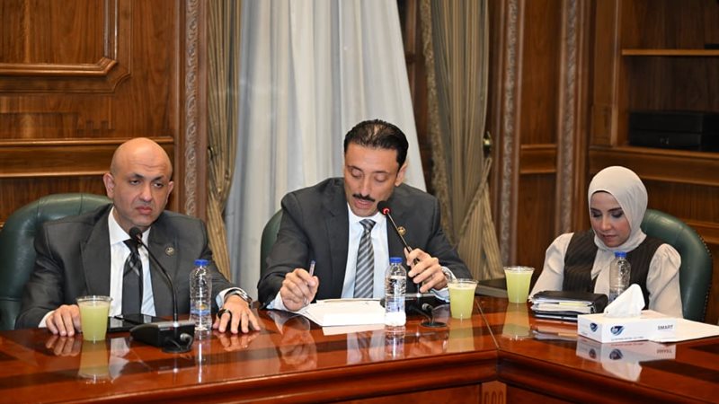 النائب محمد رزق يعرض مقترحه أمام لجنة التعليم بالشيوخ