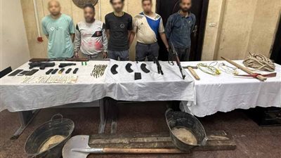 سقوط عصابة التنقيب عن الآثار بعقار في الجمالية