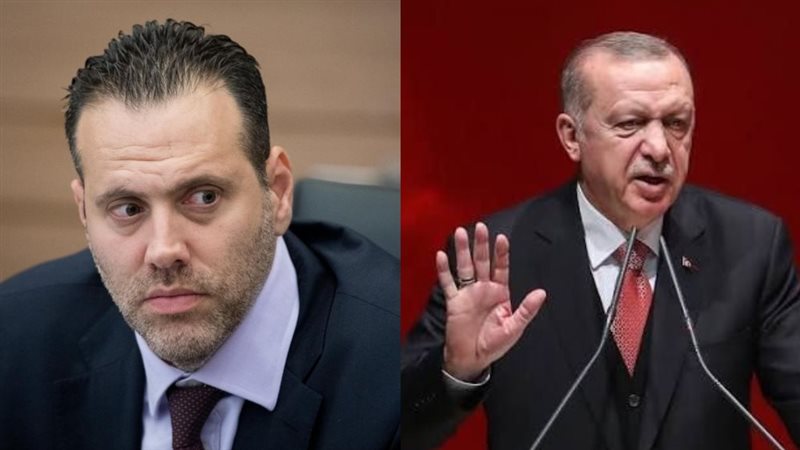 الرئيس التركي ووزير الاحتلال 