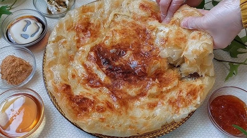  الفطير المشلتت بالقشطة 