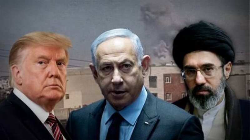 خامنئي ونتنياهو وترامب 