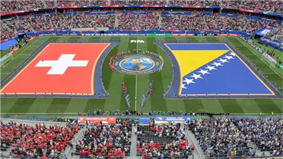 التعادل يحسم الشوط الاول بين سويسرا والبوسنة والهرسك بكأس العالم 2026
