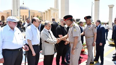 الفريق أشرف سالم زاهر يتقدم الجنازة العسكرية  للفريق يوسف عفيفى أحد قادة حرب أكتوبر المجيدة