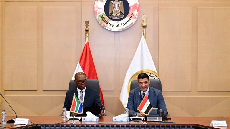 وزير الصناعة يؤكد أهمية التعاون مع جنوب إفريقيا 