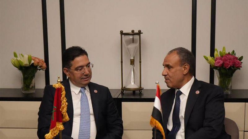 وزير الخارجية المصري ونظيره المغربي