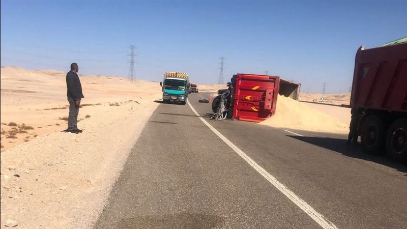 اثار الحادث 