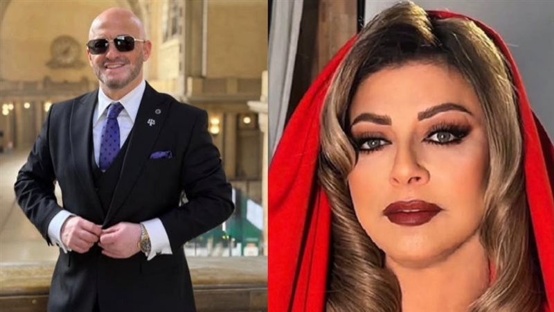 الفنانة هالة صدقي ومحاميها