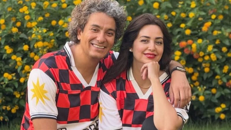هبة مجدي وزوجها محمد محسن