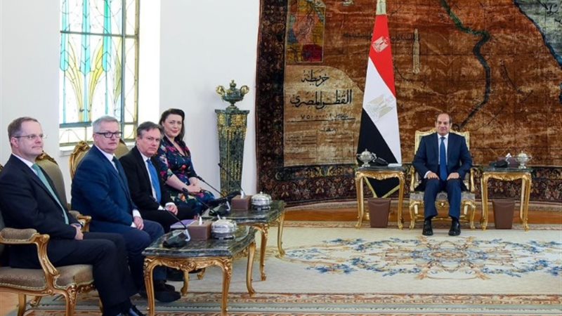 الرئيس السيسي ووفد مجلس العموم البريطاني