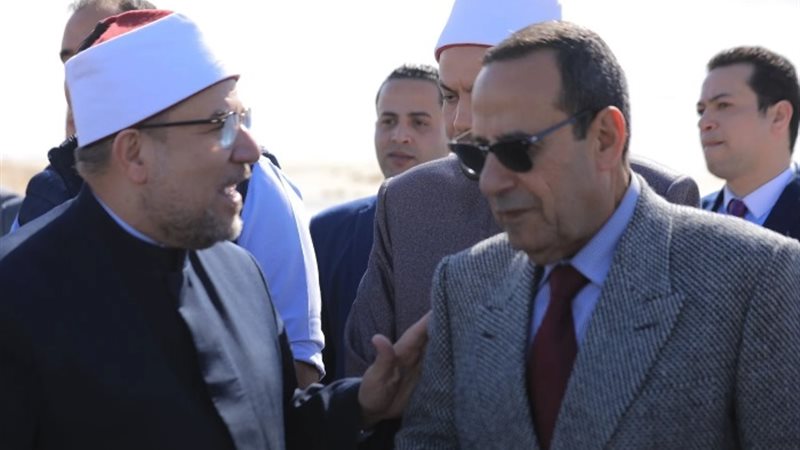 اللواء محمد عبد الفضيل شوشة يستقبل الوفد الوزارى