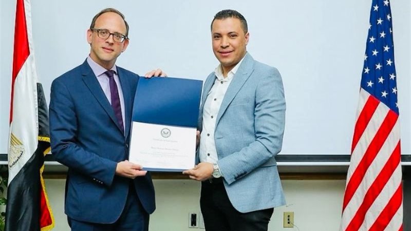 محسن البديوى أثناء التكريم