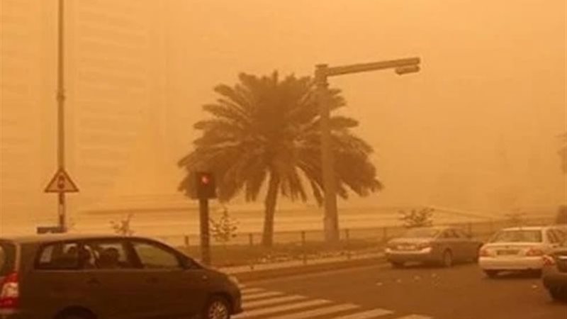 شبورة ورياح مثيرة للرمال على أغلب الأنحاء