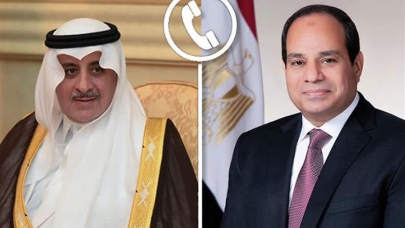 الرئيس السيسي و الأمير فهد بن سلطان