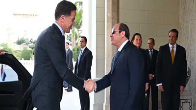 الرئيس السيسي يستقبل رئيس وزراء هولندا بقصر الاتحادية (فيديو)
