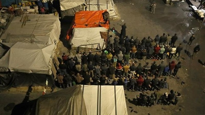 صلاة التراويح أول أيام رمضان من داخل غزة