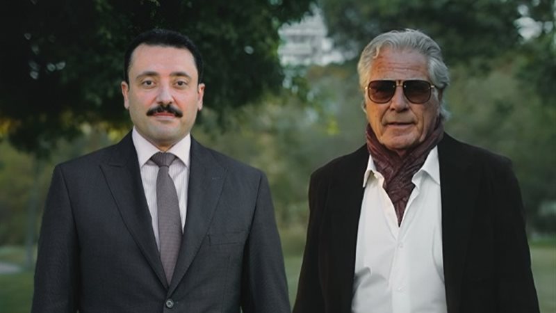 محمد رزق رئيس مجلس إدارة شركة إعمار رزق والفنان مصطفى فهمي