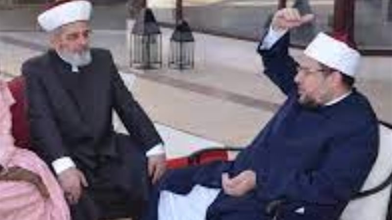 المفتي الأوكراني الشيخ الدكتور أحمد تميم مع وزير الأوقاف ال