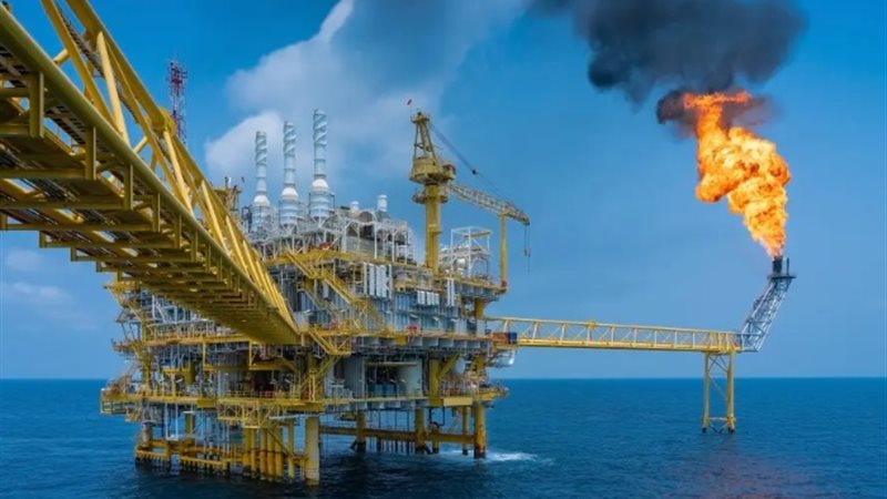 منصة لإنتاج الغاز الطبيعي - أرشيفية