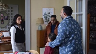 مسلسل بابا جه الحلقة 10، هل تنجح نسرين أمين في كشف خبايا أكرم حسني؟