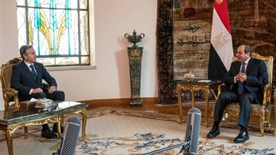 الرئيس السيسي يستقبل أنتوني بلينكن لبحث جهود وقف إطلاق النار في غزة