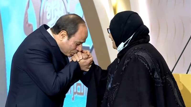الرئيس السيسي من حفل تكريم الأم المثالية 2022