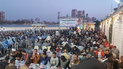 مؤسسة العجوز تنظم أكبر حفل إفطار رمضاني بمنطقة إمبابة