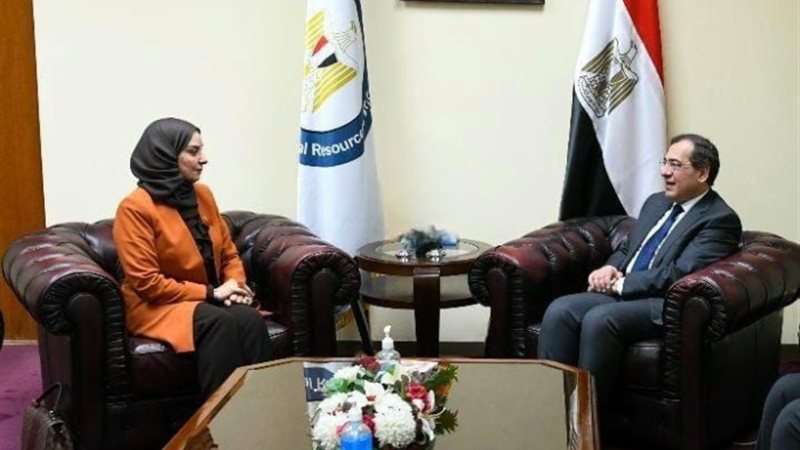 وزير البترول يستقبل سفيرة البحرين