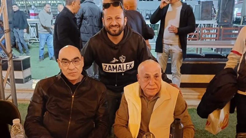 رئيس الزمالك ونائبه في حفل إفطار الزمالك