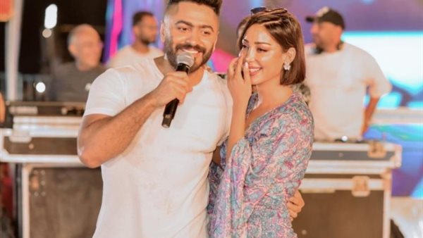 تامر حسني وبسمة بوسيل