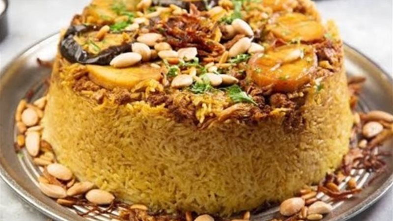 مقلوبة باللحمة المفرومة