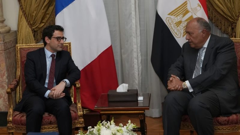 وزير الخارجية ونظيره الفرنسي