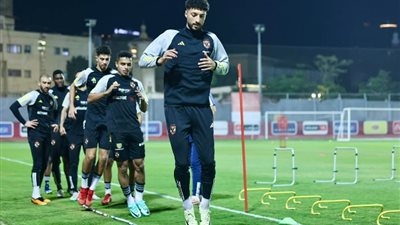 وسام أبو على ينتظم في التدريبات الجماعية قبل مباراة الأهلي وسيمبا