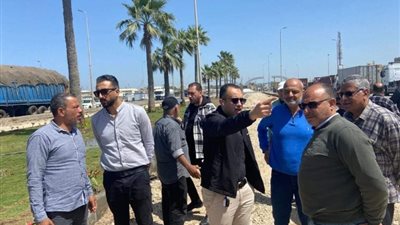 رئيس مدينة دمياط الجديدة، 50% نسبة تنفيذ أعمال التطوير بالمنطقة الحرة