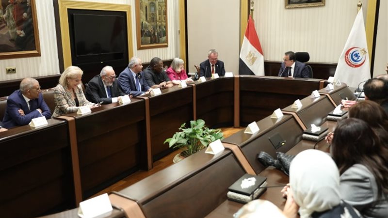 الدكتور خالد عبدالعغار ووفد الروتارى