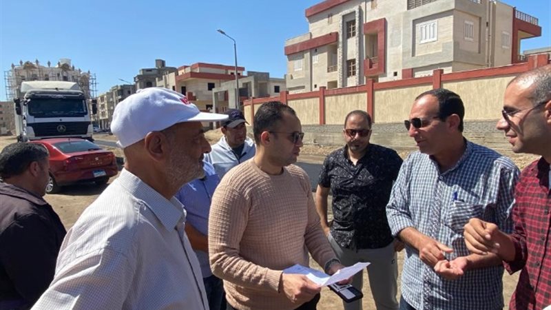 تفقد طرق دمياط الجديدة