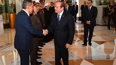 الرئيس السيسي: الدكتور ضياء رشوان قدم 90 توصية من مخرجات الحوار الوطني