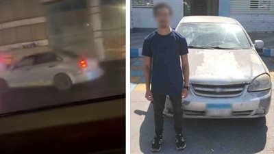 السيارة والمتهم بدون رخصة.. ضبط قائد سيارة أدى حركات استعراضية بقصد اللهو