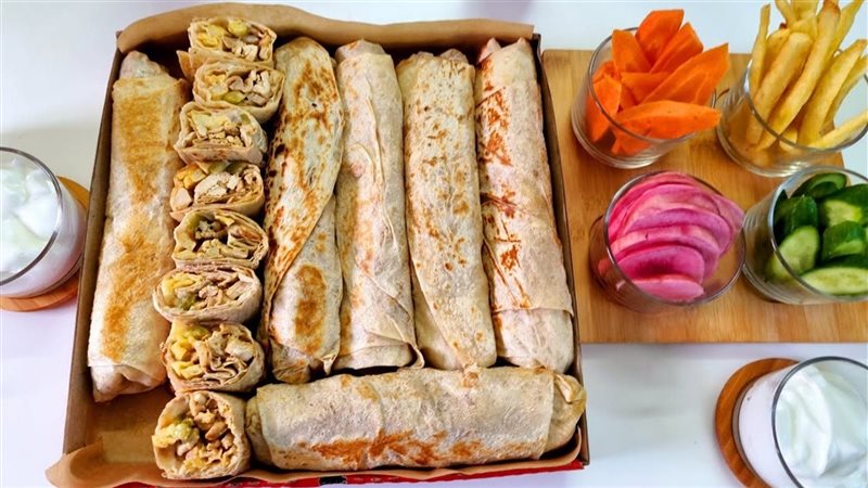 شاورما الدجاج السوري