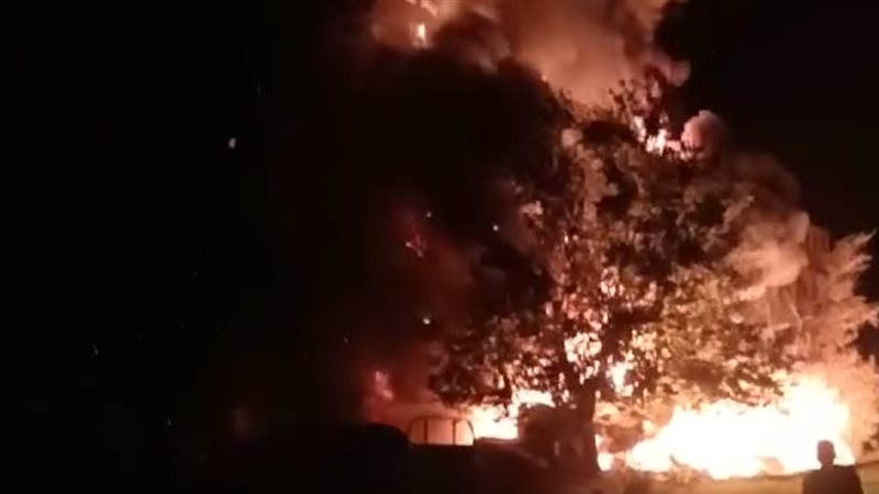 صورة من موقع الحريق 