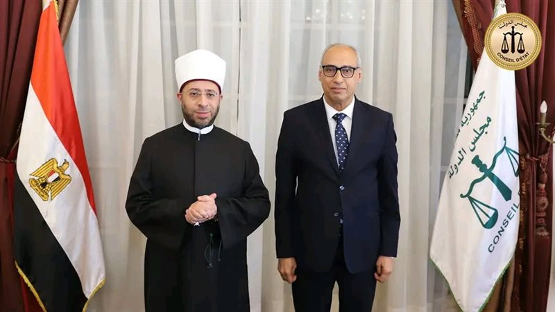 رئيس مجلس الدولة يستقبل وزير الأوقاف