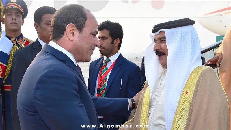 الرئيس السيسي وملك البحرين