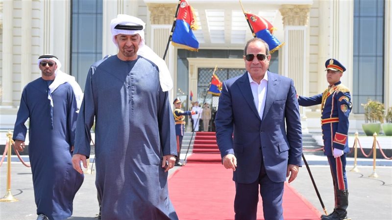 الرئيس السيسي وبن زايد
