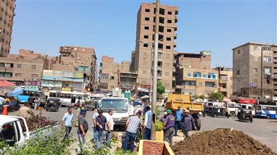 محافظ الجيزة يتابع أعمال رفع كفاءة شارع العامل الأول بإمبابة
