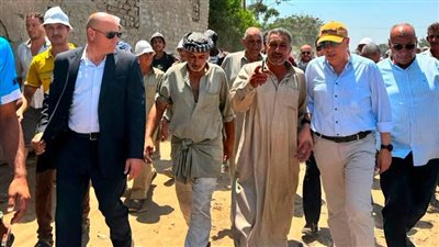 فور عودته من نيويورك.. وزير الري يتفقد صان الحجر ميدانيًا 