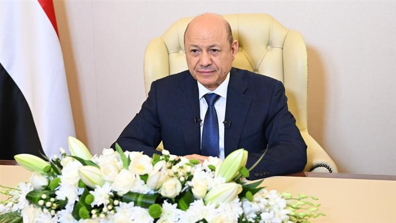 رئيس مجلس القيادة الرئاسي اليمني رشاد العليمي