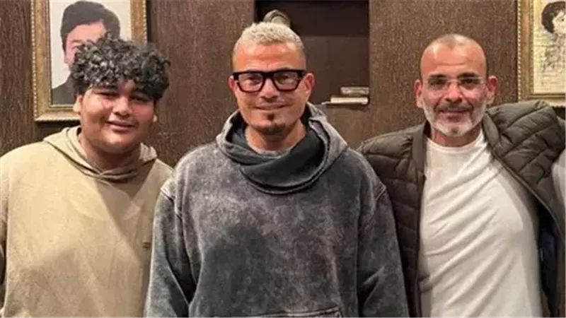 عمرو دياب وأيمن بهجت قمر ونجله